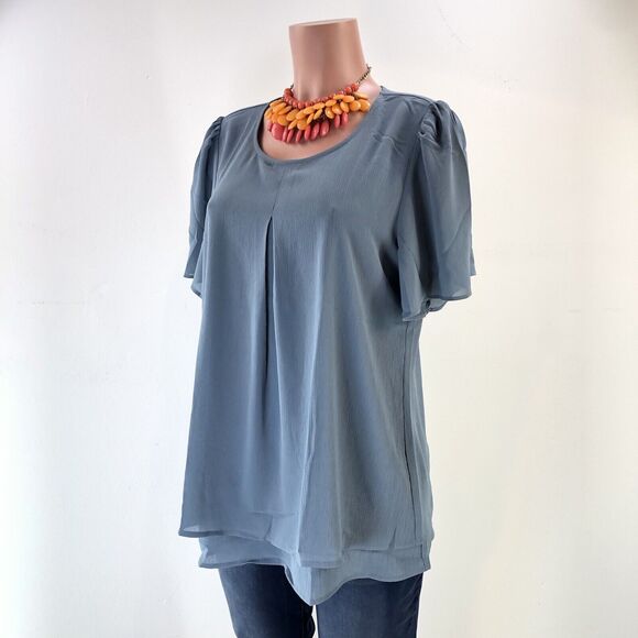 NWT Gaharu Women Casual Blouse L - Picture 2 of 16